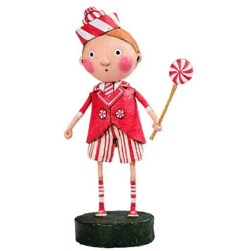 Peppermint Pete Christmas Figurine by Lori Mitchell