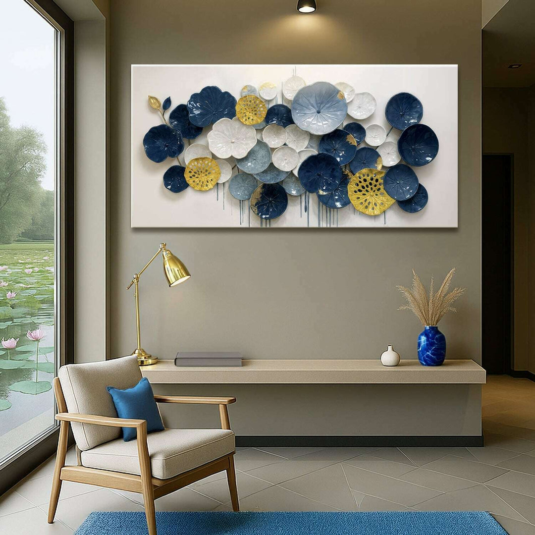 Lotus Leaf Abstract Wall Art VII