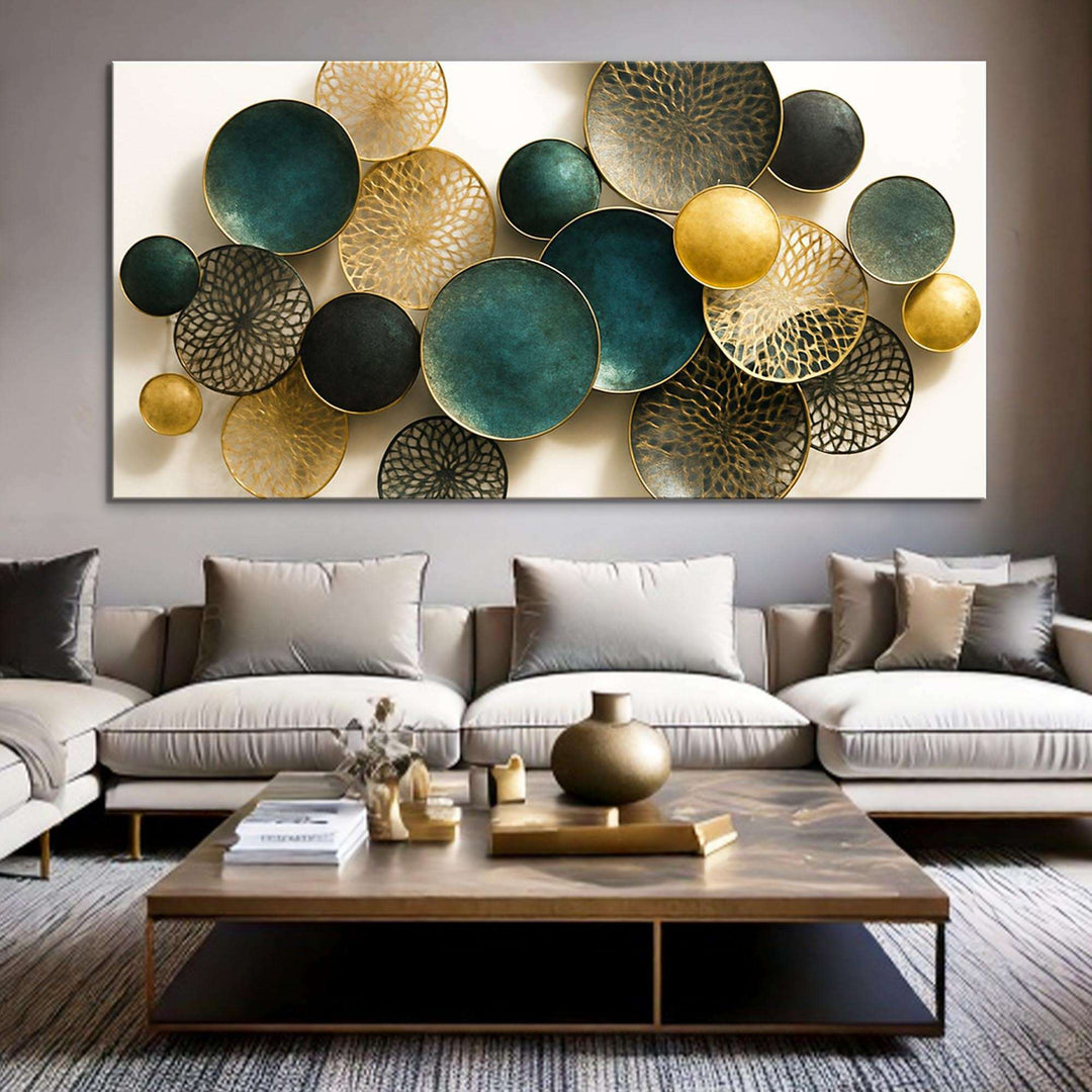 Lotus Leaf Abstract Wall Art VIII