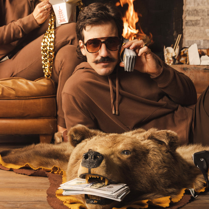 The Mustang | Brown Sexy Terry™ Men’s Lounge Hoodie