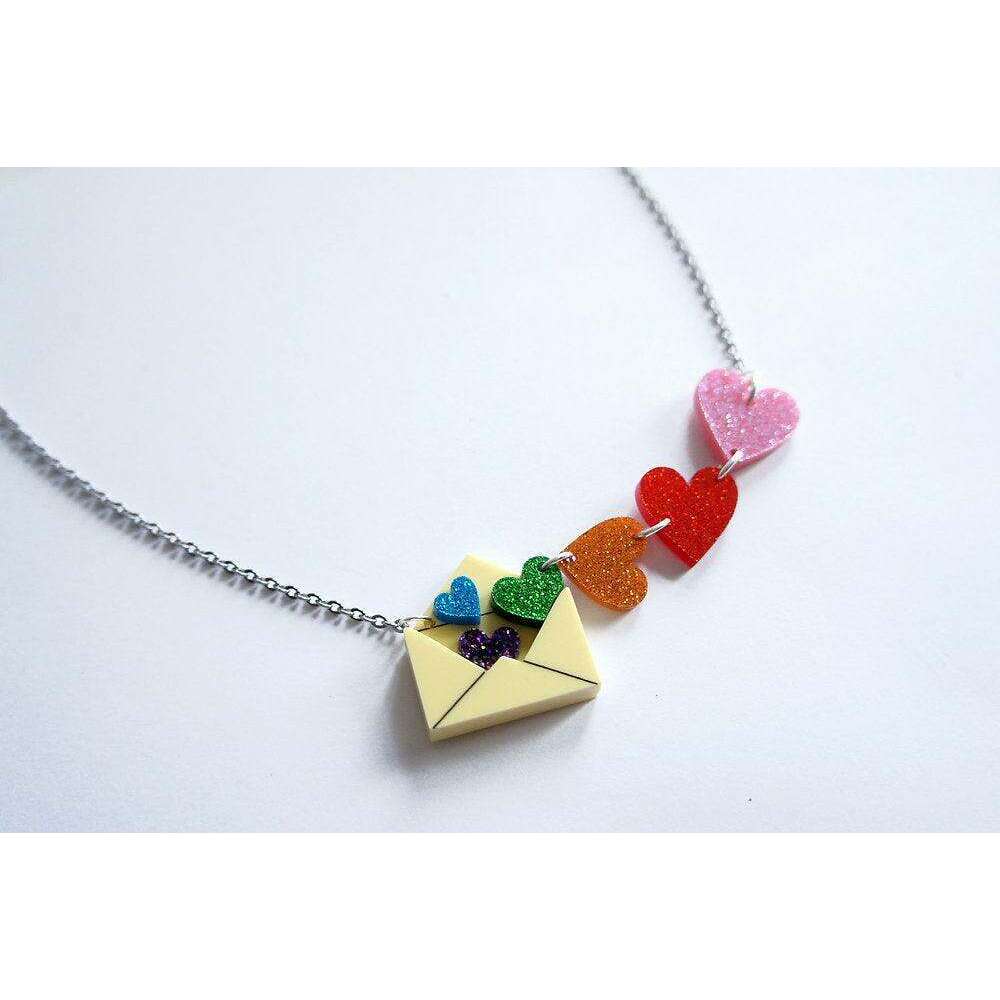 Love Letters Necklace by Laliblue - Rainbow - Quirks!