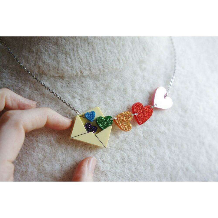 Love Letters Necklace by Laliblue - Rainbow - Quirks!