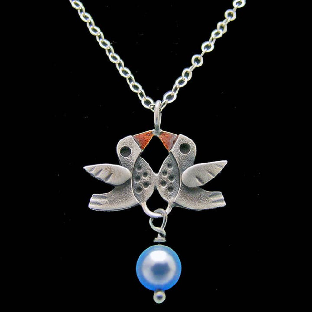 Lovebirds Necklace by Faire 