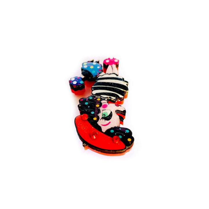 Lulu goes to Paris Poodle Brooch by Rosie Rose Parker