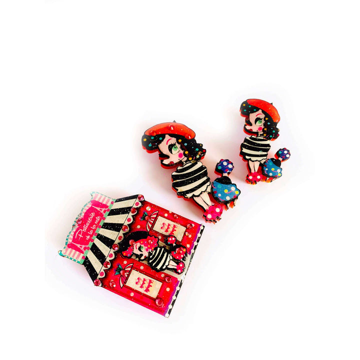LuLu the Poodle Pattiserie Brooch by Rosie Rose Parker