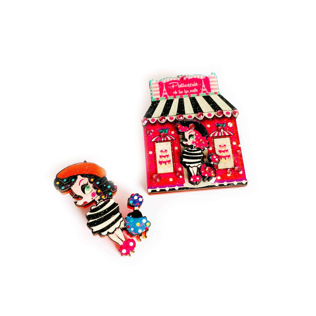 LuLu the Poodle Pattiserie Brooch by Rosie Rose Parker
