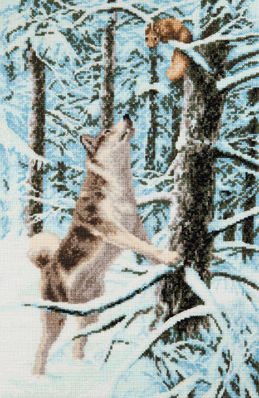 M-496C Counted cross stitch kit "New friend"