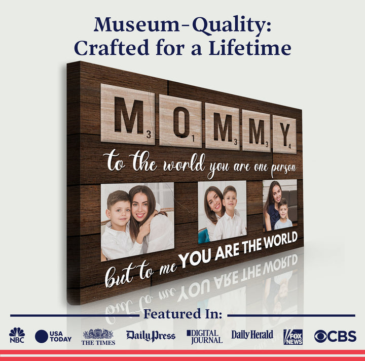 Mother's Day Sign To Me You Are The World