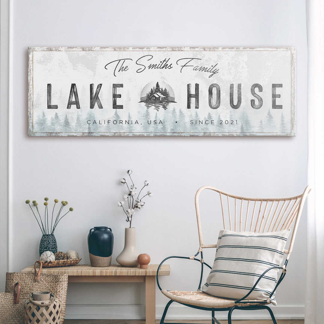 Family Lake House Sign II