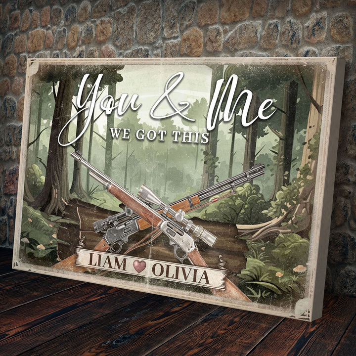 Gun Themed We Got This Couple Sign