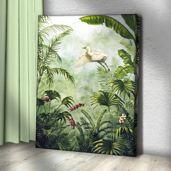 Tropical Rainforest Plants Canvas Wall Art