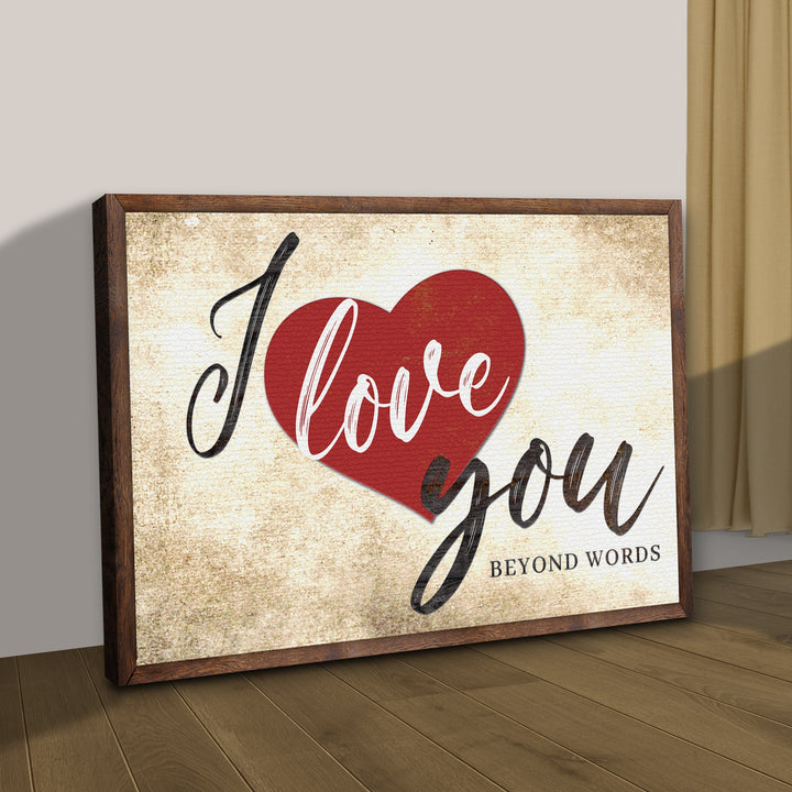 Valentine Beyond Words Sign