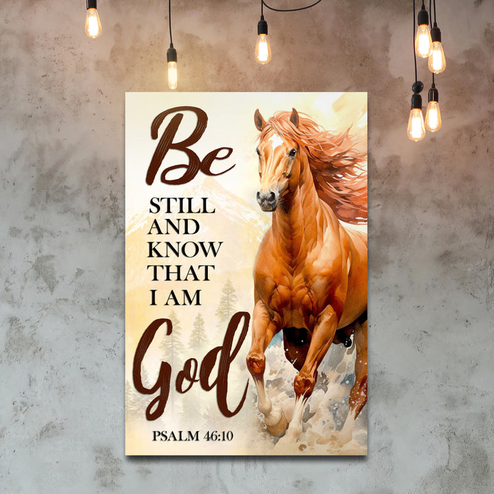 Be Still And Know That I Am God Psalm 46:10 Faith Sign VI