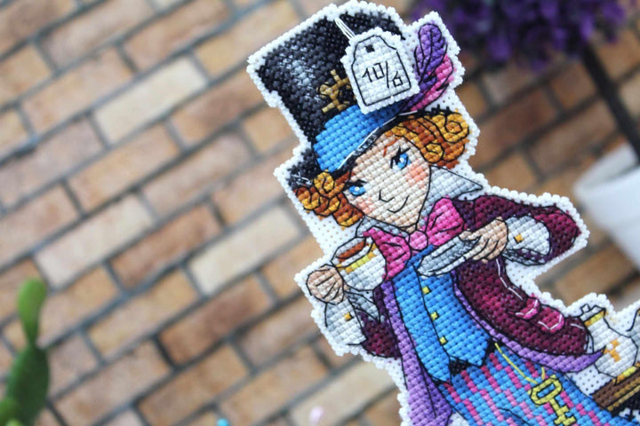 Mad Hatter P-349 / SR-349 Plastic Canvas Counted Cross Stitch Kit