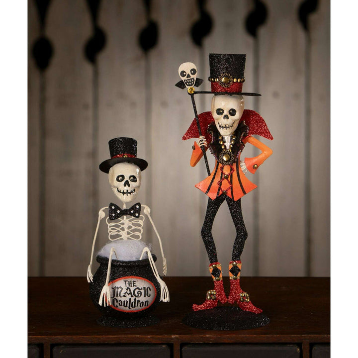 Magic Cauldron Skeleton by Bethany Lowe Designs, image 3