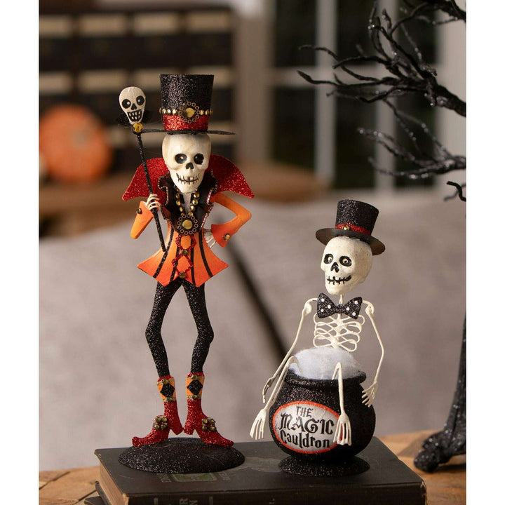 Magic Cauldron Skeleton by Bethany Lowe Designs, image 4