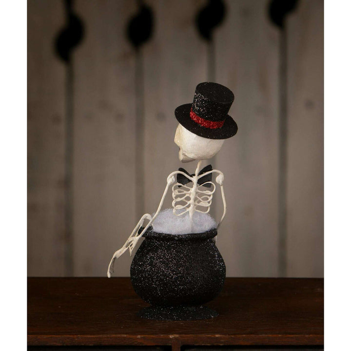 Magic Cauldron Skeleton by Bethany Lowe Designs, image 2