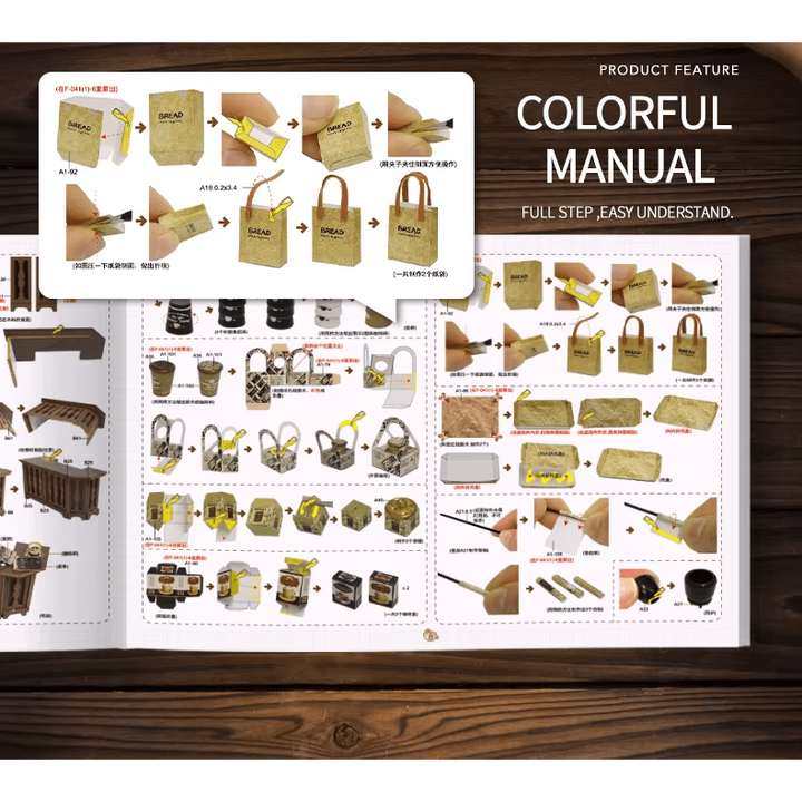 Magic Coffee Dollhouse Kit - Miniature Wizardi Roombox Kit