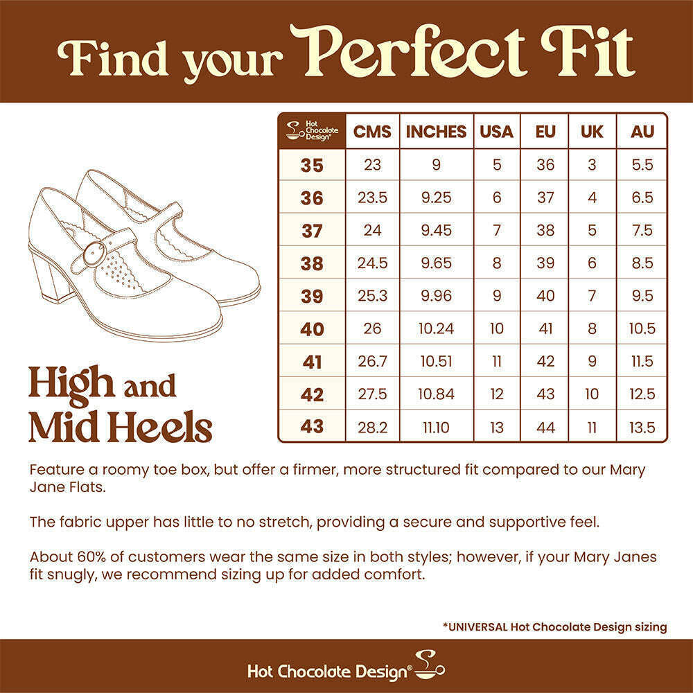 Magic Mirror Women's Mary Jane Mid Heels
