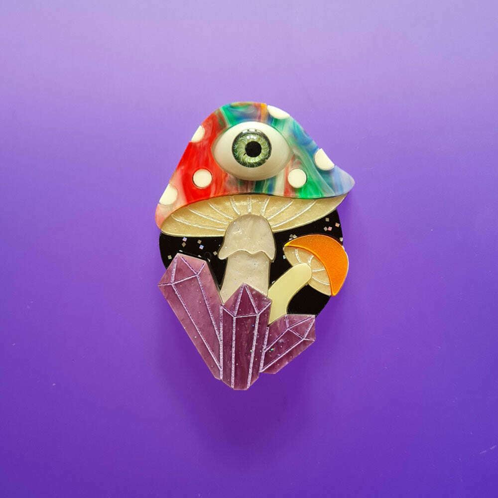Magic Mushroom Necklace - Multi by Cherryloco Jewellery 1