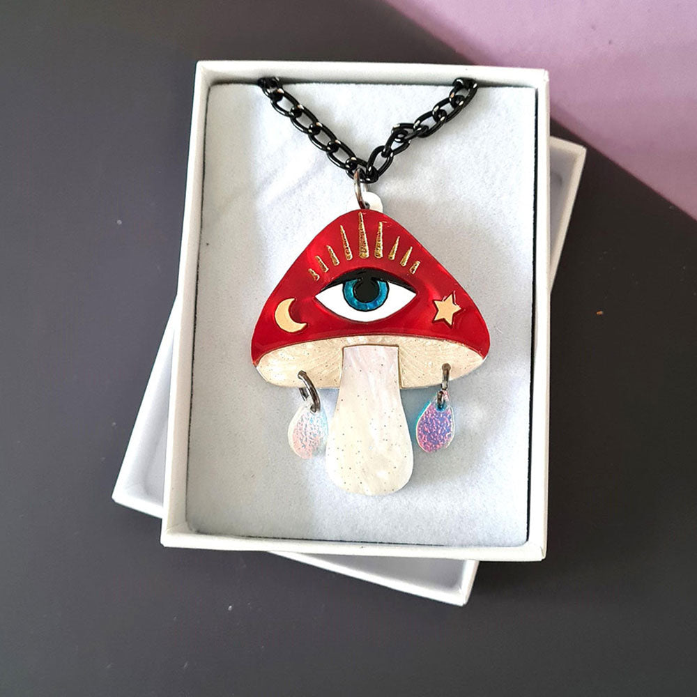 Magic Mushroom Pendant by Cherryloco Jewellery 3