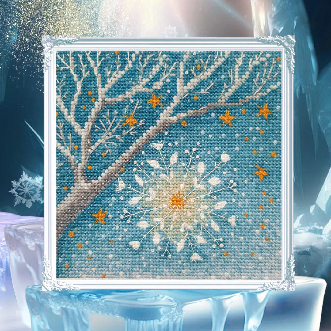 Magic snowflake of wishes C381 Counted Cross Stitch Kit