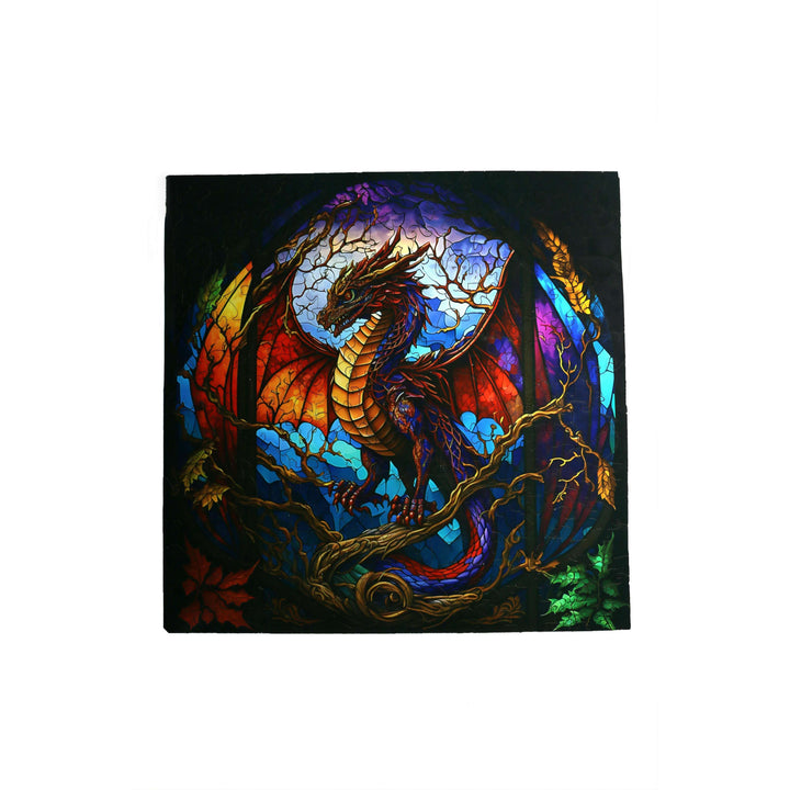Majestic Dragon - Jigsaw Wooden Puzzle by Wizardi F07N9-19