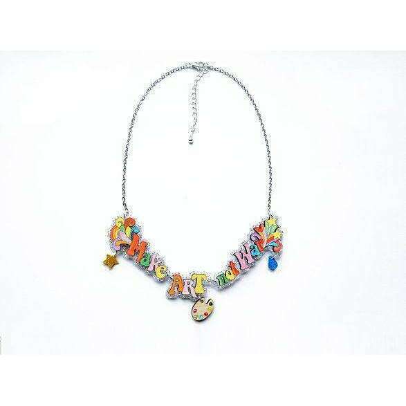 Make Art Not War Necklace by Laliblue - Quirks!