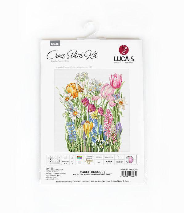 March Bouquet B2388L Counted Cross-Stitch Kit