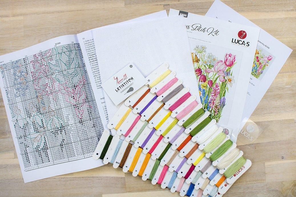 March Bouquet B2388L Counted Cross-Stitch Kit