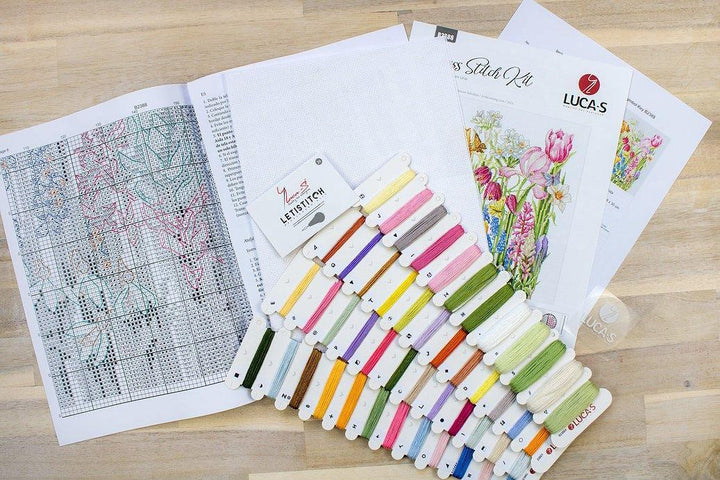 March Bouquet B2388L Counted Cross-Stitch Kit