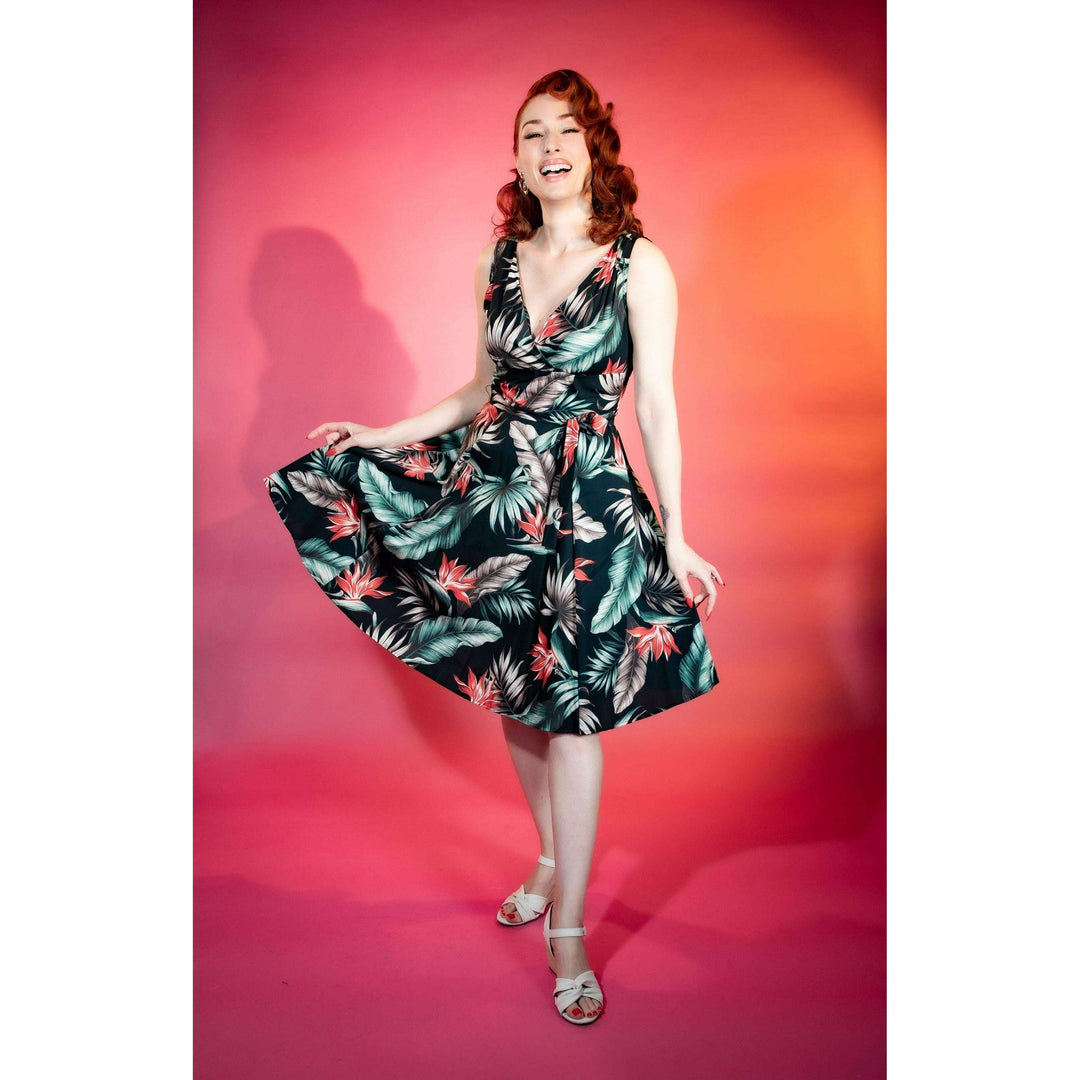 Marie Dress - Bird of Paradise, Black