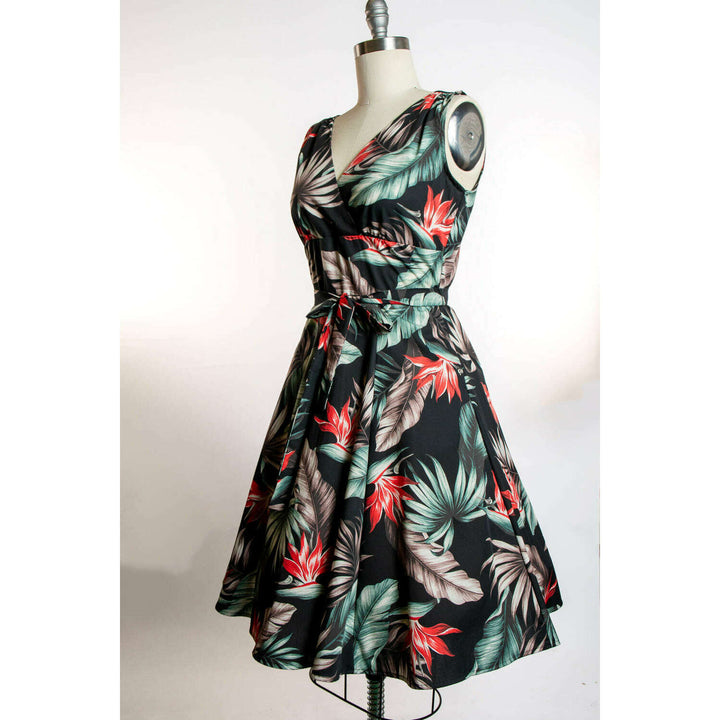 Marie Dress - Bird of Paradise, Black