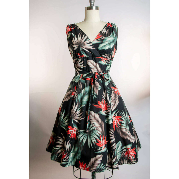 Marie Dress - Bird of Paradise, Black