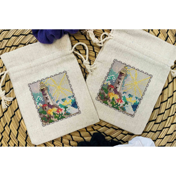Mark-lighthouse. Mini Stamp Series - PDF Cross Stitch Pattern