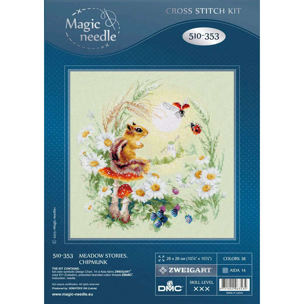 Meadow Stories. Chipmunk 510-353 Counted Cross-Stitch Kit
