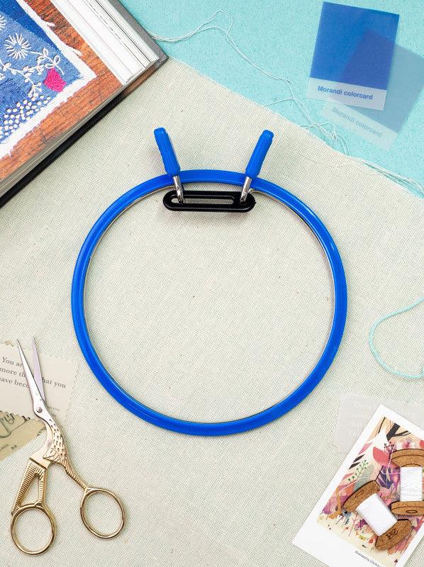 Medium Spring Metal Embroidery Hoop Nurge 160-2 Deep Blue