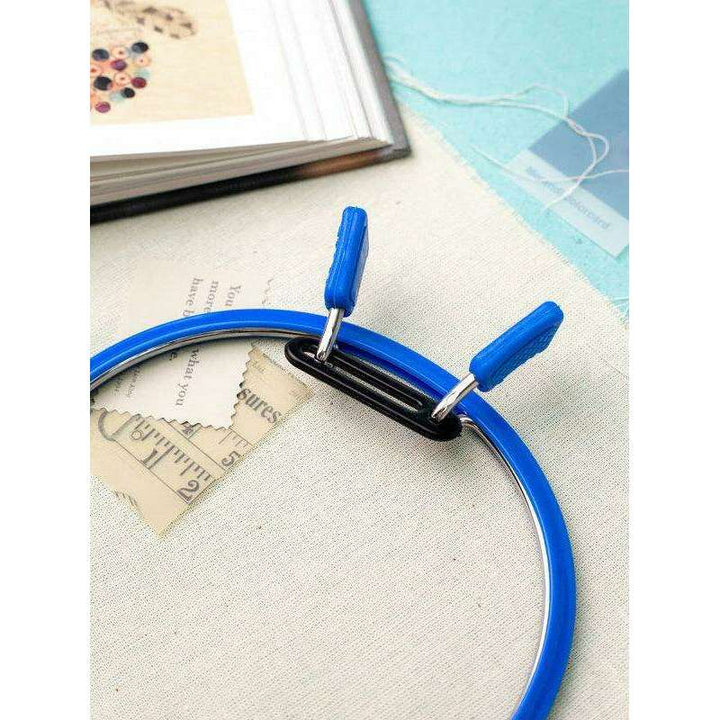 Medium Spring Metal Embroidery Hoop Nurge 160-2 Deep Blue