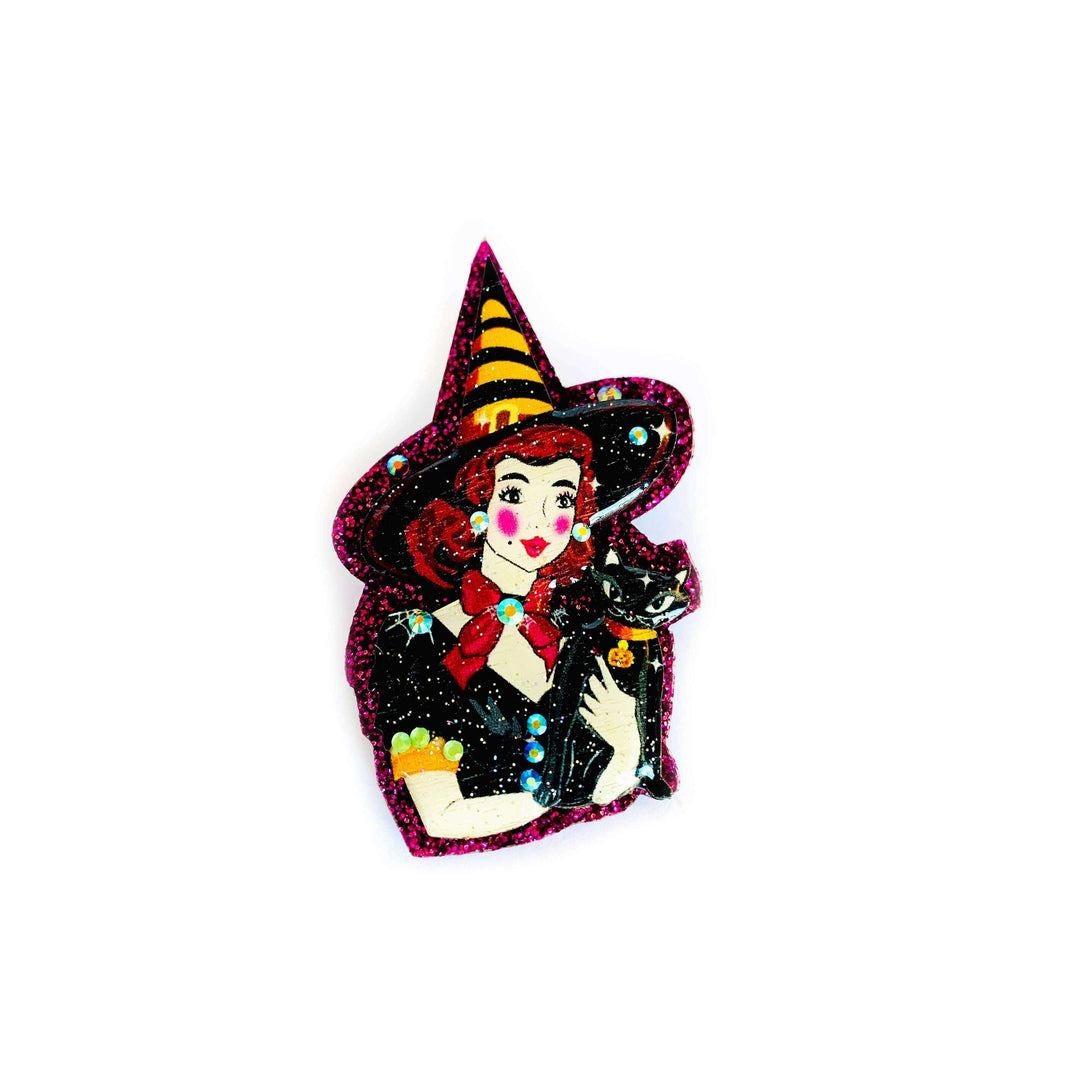 Meggie & her Magical Cat Brooch by Rosie Rose Parker