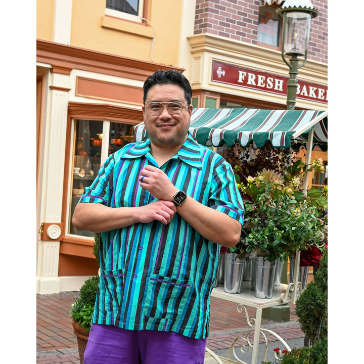 Men's Haunted House Stripe Cocktail Shirt