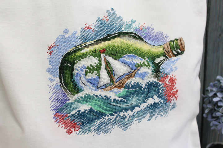 Message in a Bottle SV-684 Counted Cross Stitch Kit