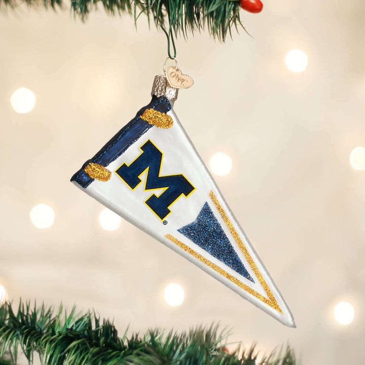 Michigan Pennant Ornament