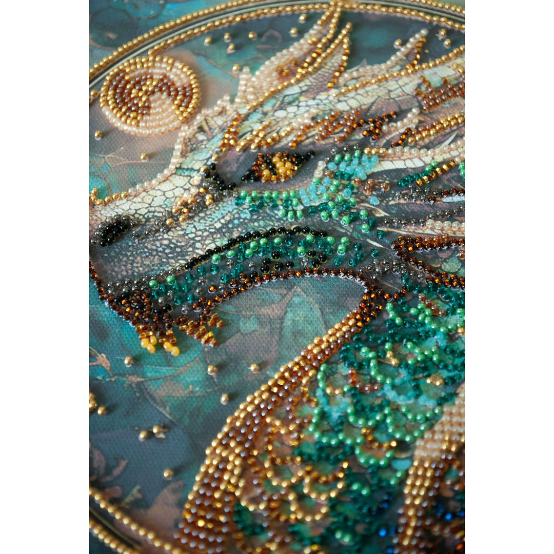 Mid-sized bead embroidery kit - Breath of Fire AMB-122