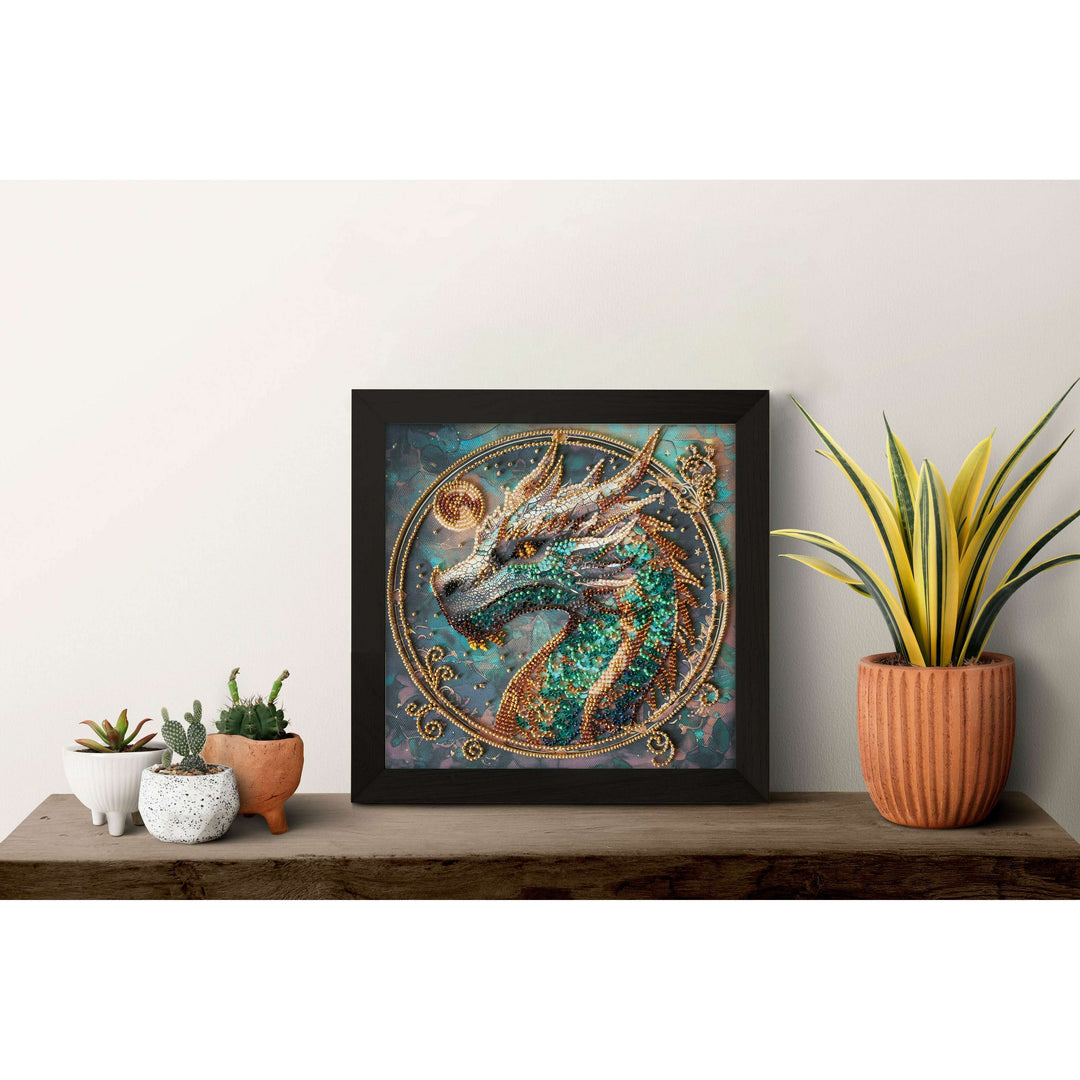 Mid-sized bead embroidery kit - Breath of Fire AMB-122