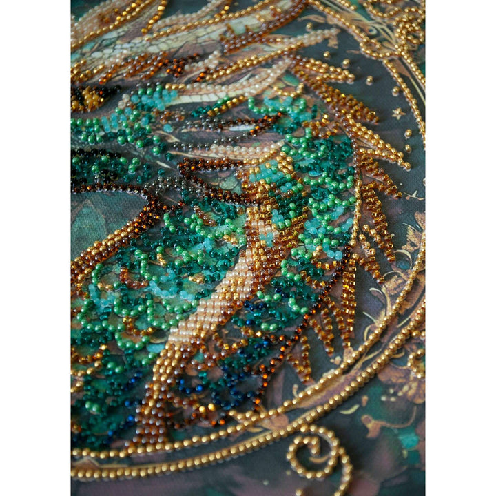Mid-sized bead embroidery kit - Breath of Fire AMB-122
