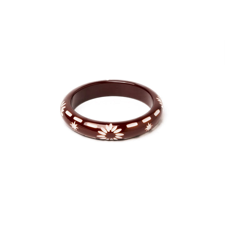 Midi Saddle Brown Bangle by Splendette image