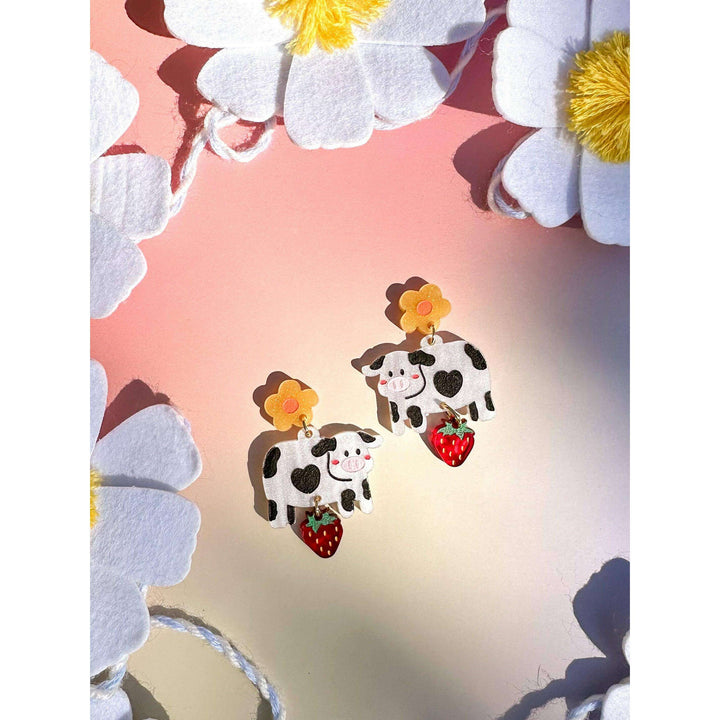 Mildred the Cow Earrings