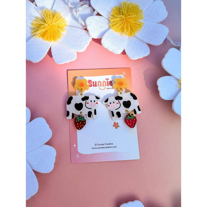 Mildred the Cow Earrings
