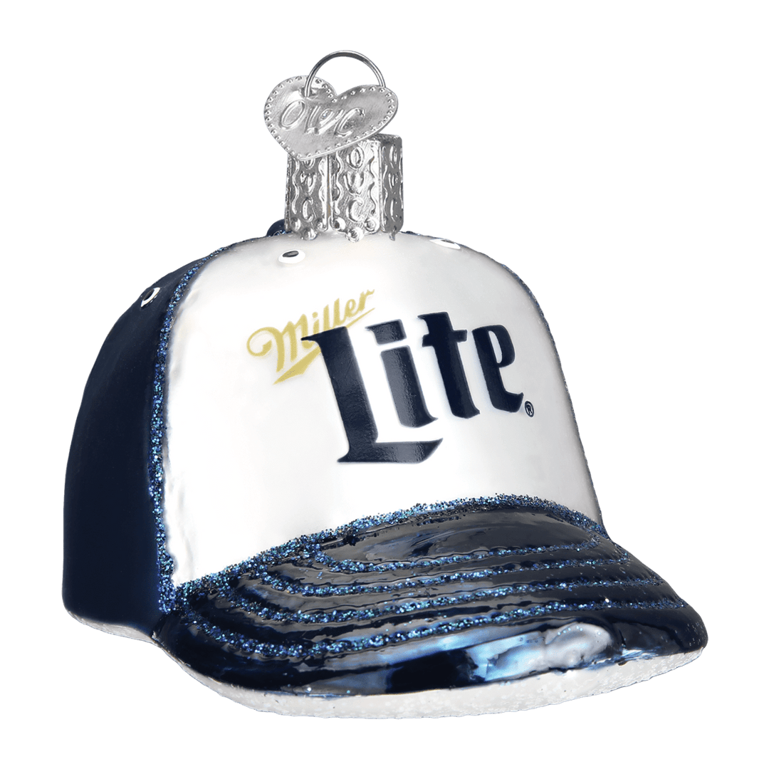 Miller Lite Baseball Cap Ornament