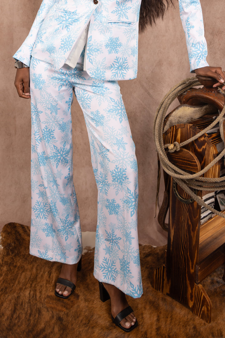 The Millennial Snowflake | Christmas Snowflake Women's Suit Pants